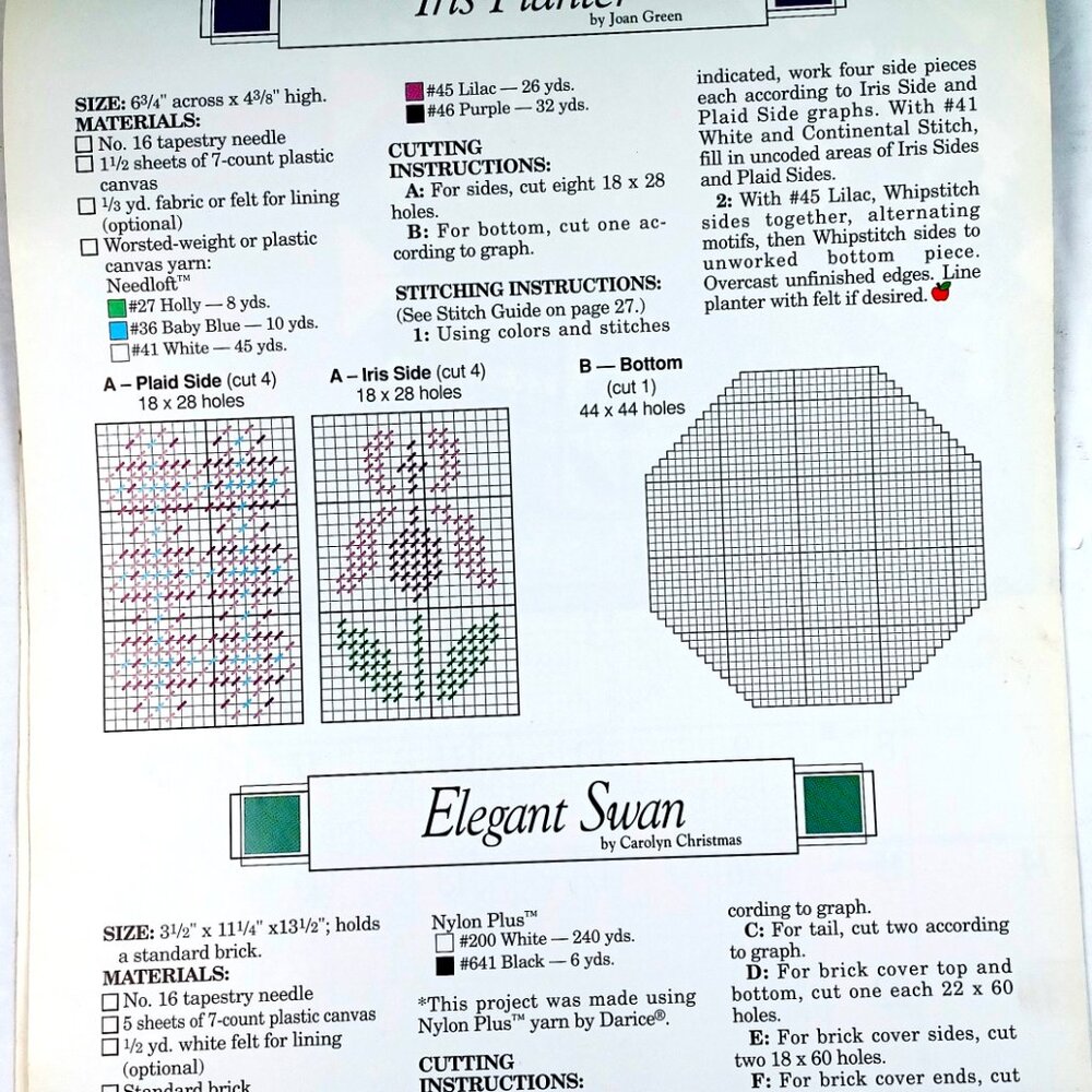 Plastic Canvas 1991 Calendar The Needlecraft Shop 12 Projects 28 Pages Vtg - Picture 9 of 16